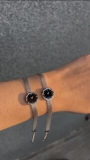 Silver watch bracelet