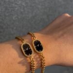 Golden watch bracelet