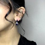 Two Drop Blue Earings